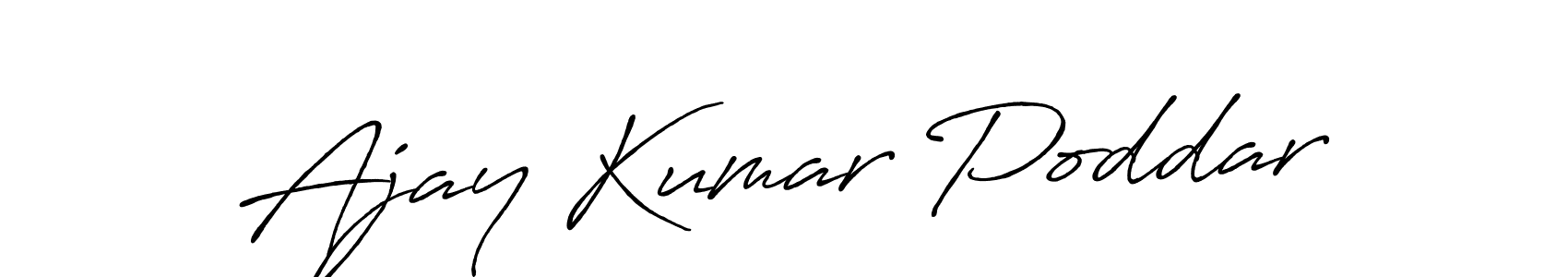 Design your own signature with our free online signature maker. With this signature software, you can create a handwritten (Antro_Vectra_Bolder) signature for name Ajay Kumar Poddar. Ajay Kumar Poddar signature style 7 images and pictures png