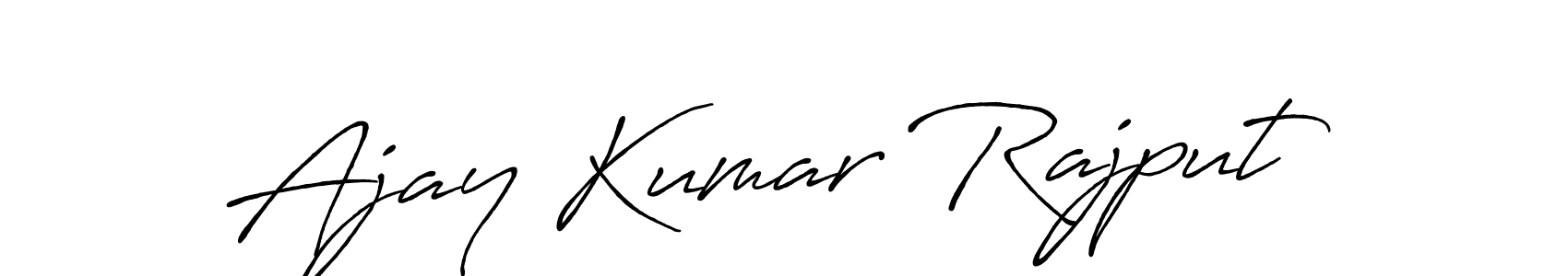 Create a beautiful signature design for name Ajay Kumar Rajput. With this signature (Antro_Vectra_Bolder) fonts, you can make a handwritten signature for free. Ajay Kumar Rajput signature style 7 images and pictures png