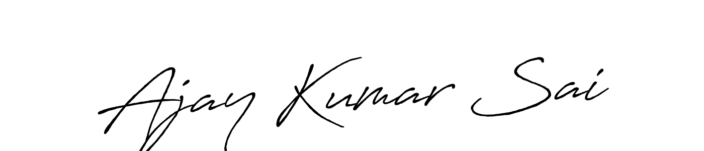 This is the best signature style for the Ajay Kumar Sai name. Also you like these signature font (Antro_Vectra_Bolder). Mix name signature. Ajay Kumar Sai signature style 7 images and pictures png