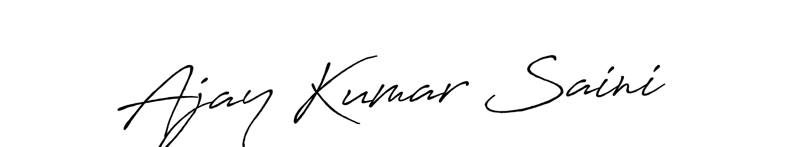 It looks lik you need a new signature style for name Ajay Kumar Saini. Design unique handwritten (Antro_Vectra_Bolder) signature with our free signature maker in just a few clicks. Ajay Kumar Saini signature style 7 images and pictures png