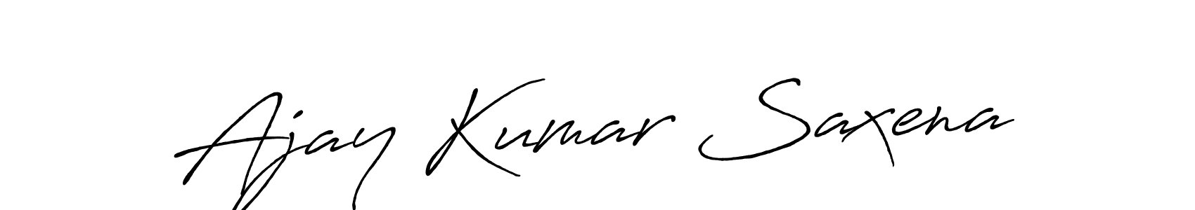 The best way (Antro_Vectra_Bolder) to make a short signature is to pick only two or three words in your name. The name Ajay Kumar Saxena include a total of six letters. For converting this name. Ajay Kumar Saxena signature style 7 images and pictures png