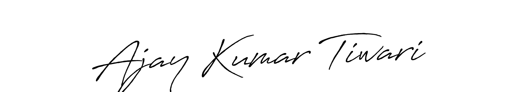 Use a signature maker to create a handwritten signature online. With this signature software, you can design (Antro_Vectra_Bolder) your own signature for name Ajay Kumar Tiwari. Ajay Kumar Tiwari signature style 7 images and pictures png