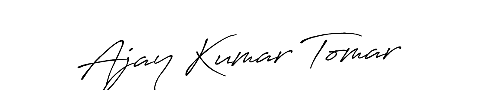 Design your own signature with our free online signature maker. With this signature software, you can create a handwritten (Antro_Vectra_Bolder) signature for name Ajay Kumar Tomar. Ajay Kumar Tomar signature style 7 images and pictures png