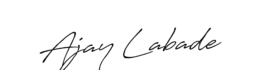 Antro_Vectra_Bolder is a professional signature style that is perfect for those who want to add a touch of class to their signature. It is also a great choice for those who want to make their signature more unique. Get Ajay Labade name to fancy signature for free. Ajay Labade signature style 7 images and pictures png