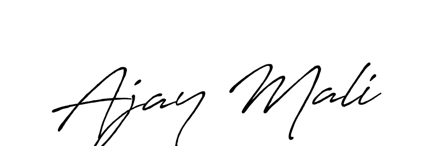 Design your own signature with our free online signature maker. With this signature software, you can create a handwritten (Antro_Vectra_Bolder) signature for name Ajay Mali. Ajay Mali signature style 7 images and pictures png