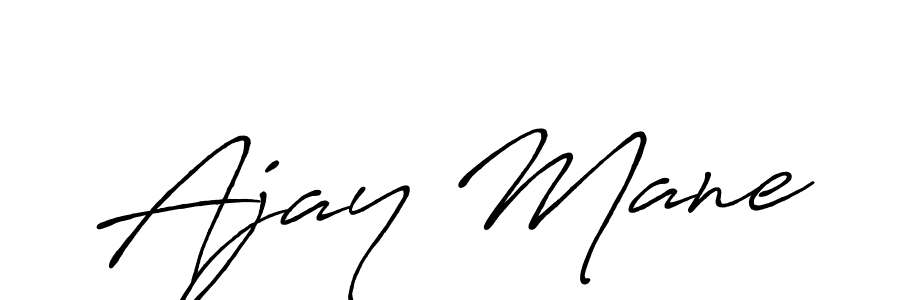 Ajay Mane stylish signature style. Best Handwritten Sign (Antro_Vectra_Bolder) for my name. Handwritten Signature Collection Ideas for my name Ajay Mane. Ajay Mane signature style 7 images and pictures png