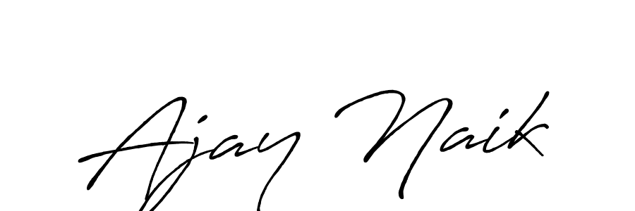 Ajay Naik stylish signature style. Best Handwritten Sign (Antro_Vectra_Bolder) for my name. Handwritten Signature Collection Ideas for my name Ajay Naik. Ajay Naik signature style 7 images and pictures png