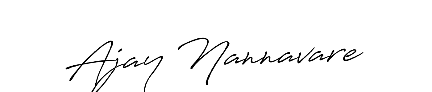 Make a short Ajay Nannavare signature style. Manage your documents anywhere anytime using Antro_Vectra_Bolder. Create and add eSignatures, submit forms, share and send files easily. Ajay Nannavare signature style 7 images and pictures png