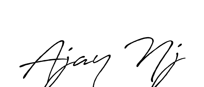 Here are the top 10 professional signature styles for the name Ajay Nj. These are the best autograph styles you can use for your name. Ajay Nj signature style 7 images and pictures png