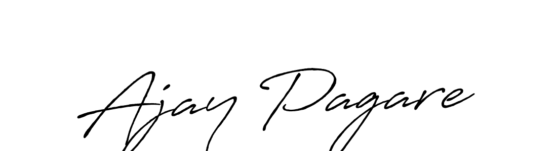 How to make Ajay Pagare signature? Antro_Vectra_Bolder is a professional autograph style. Create handwritten signature for Ajay Pagare name. Ajay Pagare signature style 7 images and pictures png