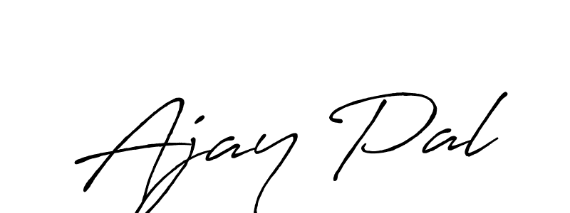 How to make Ajay Pal name signature. Use Antro_Vectra_Bolder style for creating short signs online. This is the latest handwritten sign. Ajay Pal signature style 7 images and pictures png