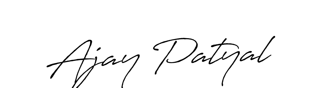 Ajay Patyal stylish signature style. Best Handwritten Sign (Antro_Vectra_Bolder) for my name. Handwritten Signature Collection Ideas for my name Ajay Patyal. Ajay Patyal signature style 7 images and pictures png