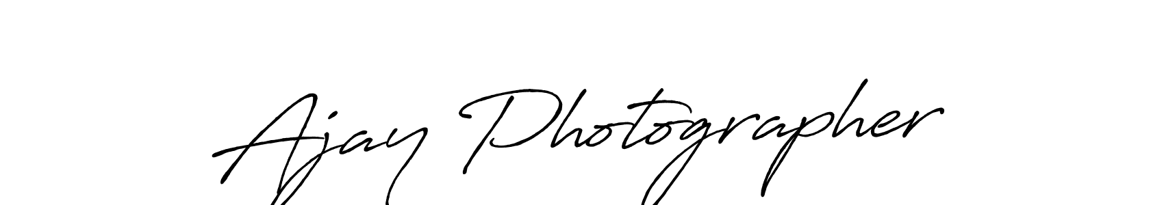 It looks lik you need a new signature style for name Ajay Photographer. Design unique handwritten (Antro_Vectra_Bolder) signature with our free signature maker in just a few clicks. Ajay Photographer signature style 7 images and pictures png