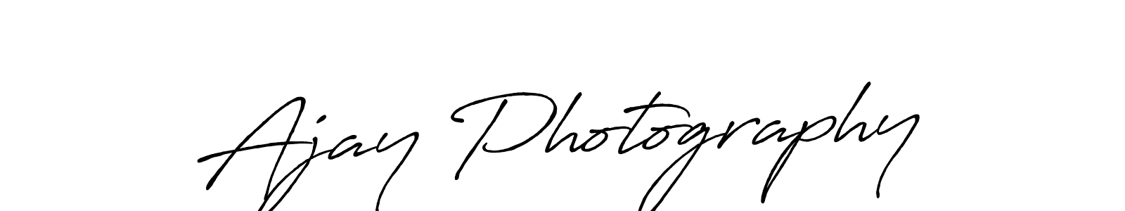 How to make Ajay Photography signature? Antro_Vectra_Bolder is a professional autograph style. Create handwritten signature for Ajay Photography name. Ajay Photography signature style 7 images and pictures png