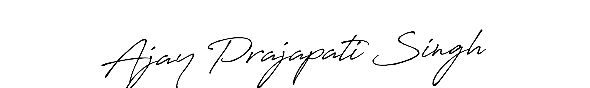 Ajay Prajapati Singh stylish signature style. Best Handwritten Sign (Antro_Vectra_Bolder) for my name. Handwritten Signature Collection Ideas for my name Ajay Prajapati Singh. Ajay Prajapati Singh signature style 7 images and pictures png
