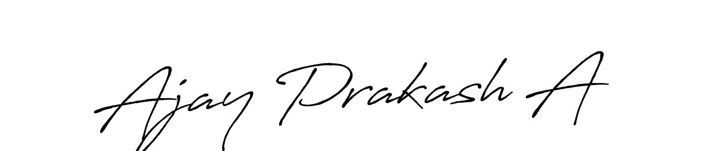 How to Draw Ajay Prakash A signature style? Antro_Vectra_Bolder is a latest design signature styles for name Ajay Prakash A. Ajay Prakash A signature style 7 images and pictures png