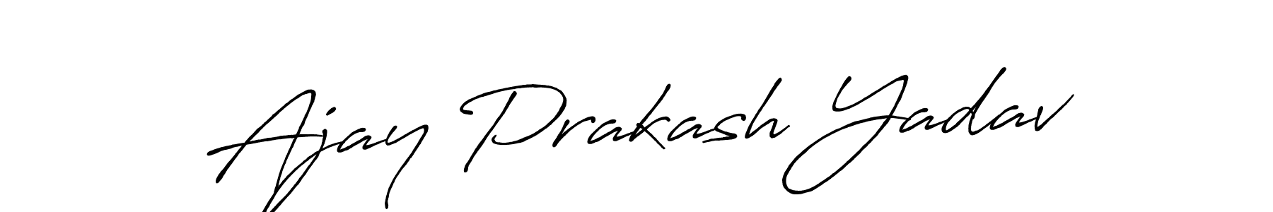 Similarly Antro_Vectra_Bolder is the best handwritten signature design. Signature creator online .You can use it as an online autograph creator for name Ajay Prakash Yadav. Ajay Prakash Yadav signature style 7 images and pictures png