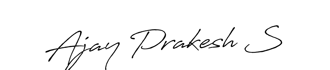 Make a beautiful signature design for name Ajay Prakesh S. Use this online signature maker to create a handwritten signature for free. Ajay Prakesh S signature style 7 images and pictures png