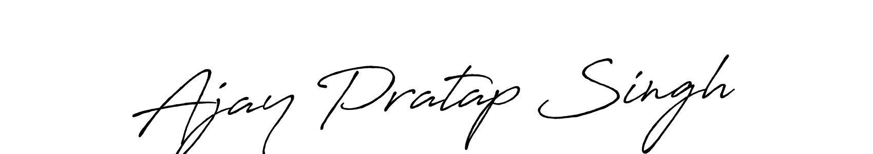 Design your own signature with our free online signature maker. With this signature software, you can create a handwritten (Antro_Vectra_Bolder) signature for name Ajay Pratap Singh. Ajay Pratap Singh signature style 7 images and pictures png