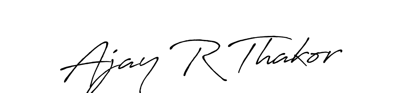 Make a beautiful signature design for name Ajay R Thakor. Use this online signature maker to create a handwritten signature for free. Ajay R Thakor signature style 7 images and pictures png