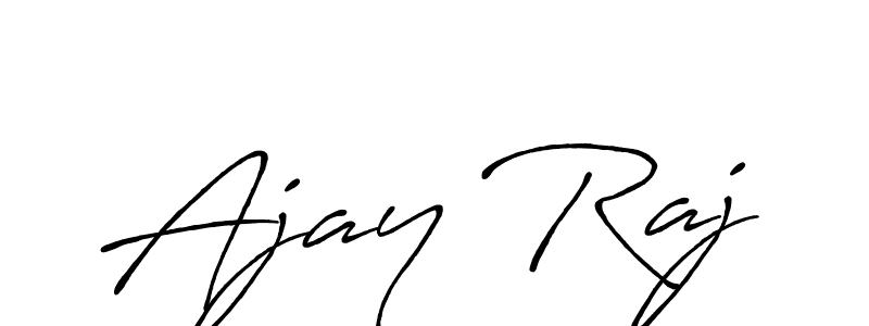 How to make Ajay Raj signature? Antro_Vectra_Bolder is a professional autograph style. Create handwritten signature for Ajay Raj name. Ajay Raj signature style 7 images and pictures png