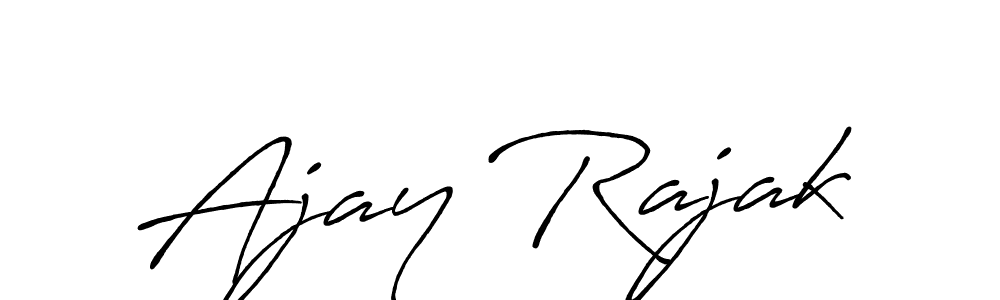 Use a signature maker to create a handwritten signature online. With this signature software, you can design (Antro_Vectra_Bolder) your own signature for name Ajay Rajak. Ajay Rajak signature style 7 images and pictures png