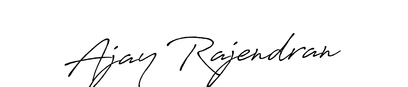 Ajay Rajendran stylish signature style. Best Handwritten Sign (Antro_Vectra_Bolder) for my name. Handwritten Signature Collection Ideas for my name Ajay Rajendran. Ajay Rajendran signature style 7 images and pictures png