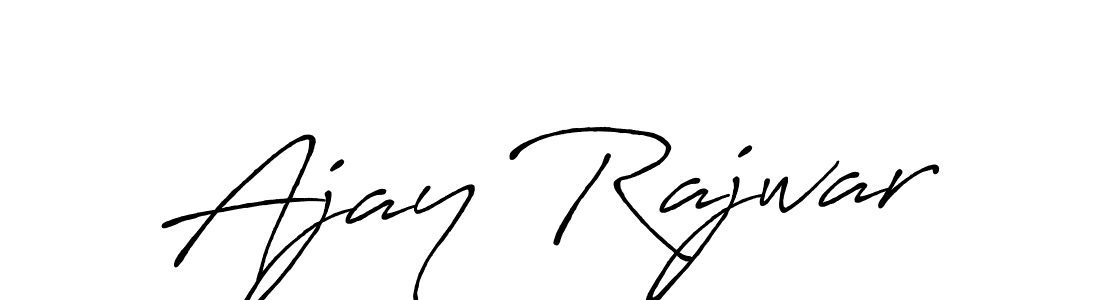 Create a beautiful signature design for name Ajay Rajwar. With this signature (Antro_Vectra_Bolder) fonts, you can make a handwritten signature for free. Ajay Rajwar signature style 7 images and pictures png