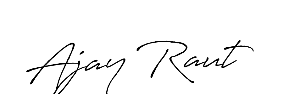 Also You can easily find your signature by using the search form. We will create Ajay Raut name handwritten signature images for you free of cost using Antro_Vectra_Bolder sign style. Ajay Raut signature style 7 images and pictures png