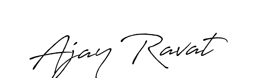 Design your own signature with our free online signature maker. With this signature software, you can create a handwritten (Antro_Vectra_Bolder) signature for name Ajay Ravat. Ajay Ravat signature style 7 images and pictures png