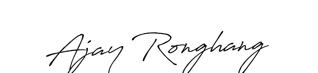 if you are searching for the best signature style for your name Ajay Ronghang. so please give up your signature search. here we have designed multiple signature styles  using Antro_Vectra_Bolder. Ajay Ronghang signature style 7 images and pictures png