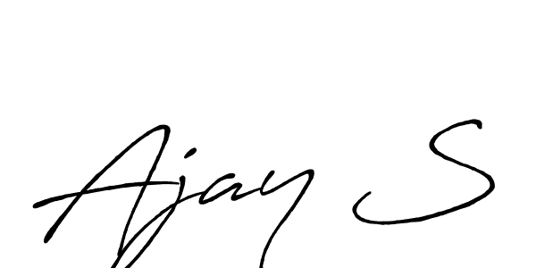 Antro_Vectra_Bolder is a professional signature style that is perfect for those who want to add a touch of class to their signature. It is also a great choice for those who want to make their signature more unique. Get Ajay S name to fancy signature for free. Ajay S signature style 7 images and pictures png