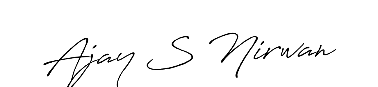 Make a short Ajay S Nirwan signature style. Manage your documents anywhere anytime using Antro_Vectra_Bolder. Create and add eSignatures, submit forms, share and send files easily. Ajay S Nirwan signature style 7 images and pictures png