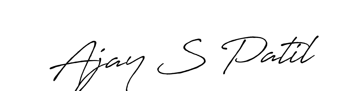 Make a short Ajay S Patil signature style. Manage your documents anywhere anytime using Antro_Vectra_Bolder. Create and add eSignatures, submit forms, share and send files easily. Ajay S Patil signature style 7 images and pictures png