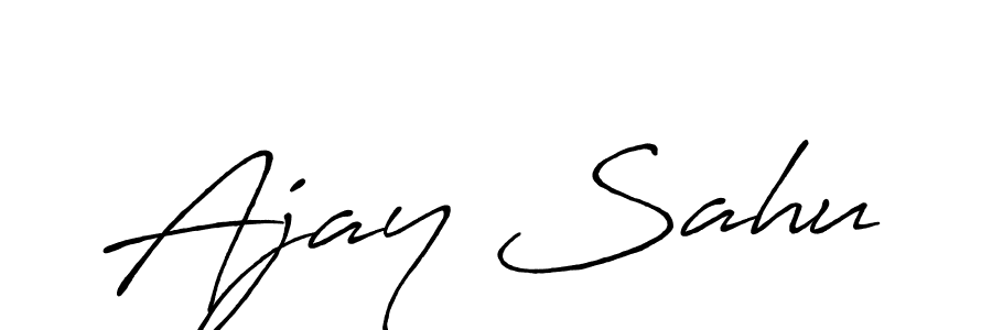 if you are searching for the best signature style for your name Ajay Sahu. so please give up your signature search. here we have designed multiple signature styles  using Antro_Vectra_Bolder. Ajay Sahu signature style 7 images and pictures png