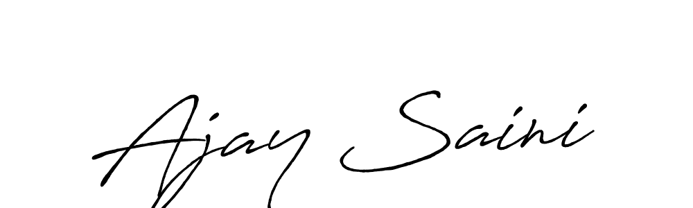 You can use this online signature creator to create a handwritten signature for the name Ajay Saini. This is the best online autograph maker. Ajay Saini signature style 7 images and pictures png