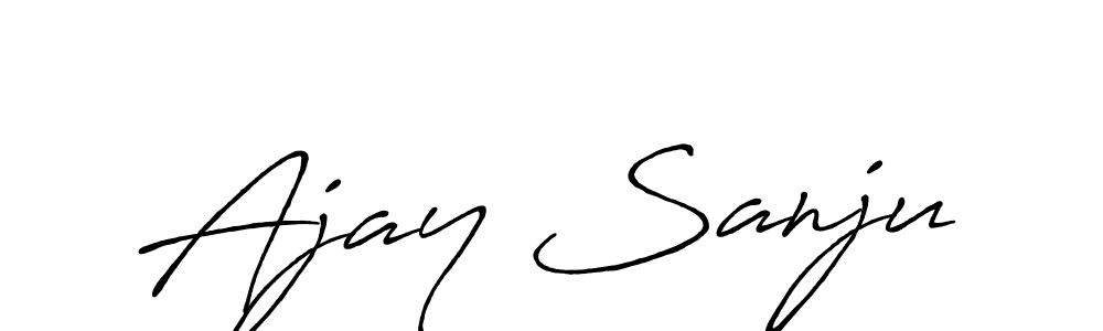 Here are the top 10 professional signature styles for the name Ajay Sanju. These are the best autograph styles you can use for your name. Ajay Sanju signature style 7 images and pictures png