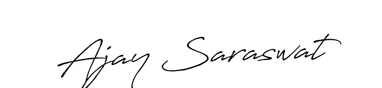The best way (Antro_Vectra_Bolder) to make a short signature is to pick only two or three words in your name. The name Ajay Saraswat include a total of six letters. For converting this name. Ajay Saraswat signature style 7 images and pictures png
