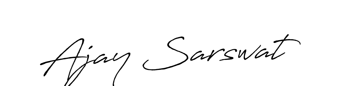 if you are searching for the best signature style for your name Ajay Sarswat. so please give up your signature search. here we have designed multiple signature styles  using Antro_Vectra_Bolder. Ajay Sarswat signature style 7 images and pictures png