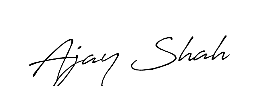 Use a signature maker to create a handwritten signature online. With this signature software, you can design (Antro_Vectra_Bolder) your own signature for name Ajay Shah. Ajay Shah signature style 7 images and pictures png