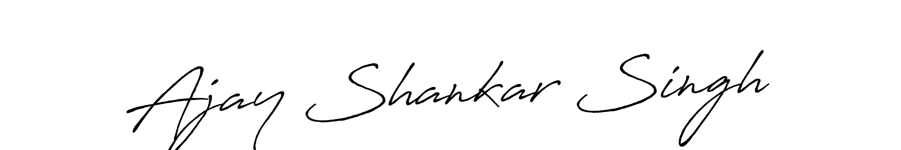 Antro_Vectra_Bolder is a professional signature style that is perfect for those who want to add a touch of class to their signature. It is also a great choice for those who want to make their signature more unique. Get Ajay Shankar Singh name to fancy signature for free. Ajay Shankar Singh signature style 7 images and pictures png