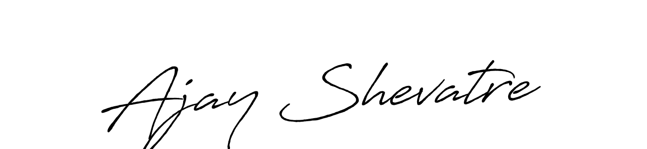 The best way (Antro_Vectra_Bolder) to make a short signature is to pick only two or three words in your name. The name Ajay Shevatre include a total of six letters. For converting this name. Ajay Shevatre signature style 7 images and pictures png