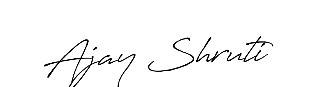 Make a beautiful signature design for name Ajay Shruti. Use this online signature maker to create a handwritten signature for free. Ajay Shruti signature style 7 images and pictures png