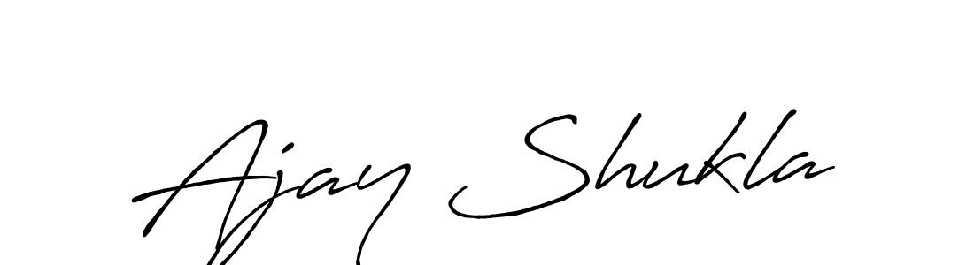 Make a beautiful signature design for name Ajay Shukla. With this signature (Antro_Vectra_Bolder) style, you can create a handwritten signature for free. Ajay Shukla signature style 7 images and pictures png