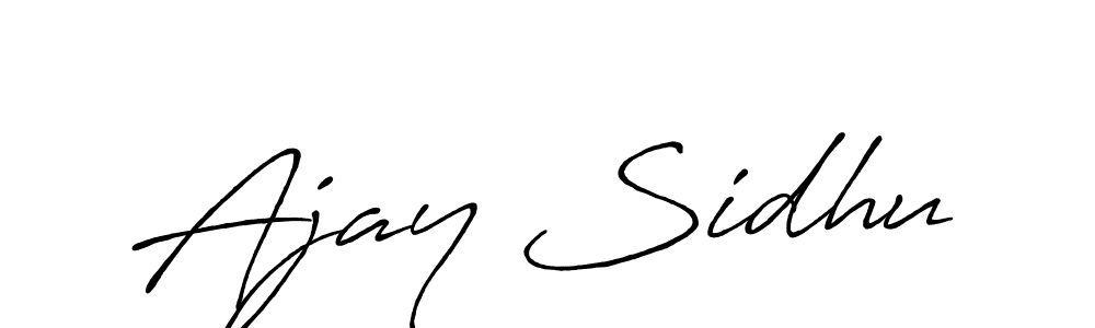 Make a beautiful signature design for name Ajay Sidhu. Use this online signature maker to create a handwritten signature for free. Ajay Sidhu signature style 7 images and pictures png