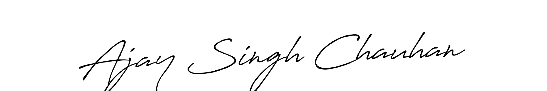 Also we have Ajay Singh Chauhan name is the best signature style. Create professional handwritten signature collection using Antro_Vectra_Bolder autograph style. Ajay Singh Chauhan signature style 7 images and pictures png