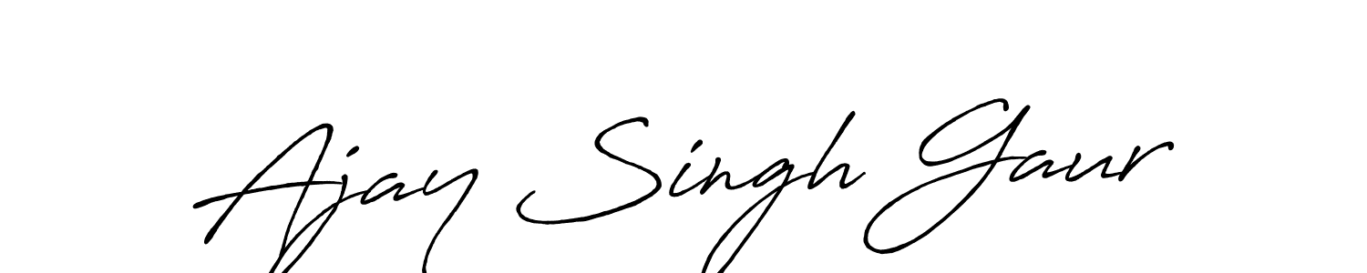 Make a short Ajay Singh Gaur signature style. Manage your documents anywhere anytime using Antro_Vectra_Bolder. Create and add eSignatures, submit forms, share and send files easily. Ajay Singh Gaur signature style 7 images and pictures png