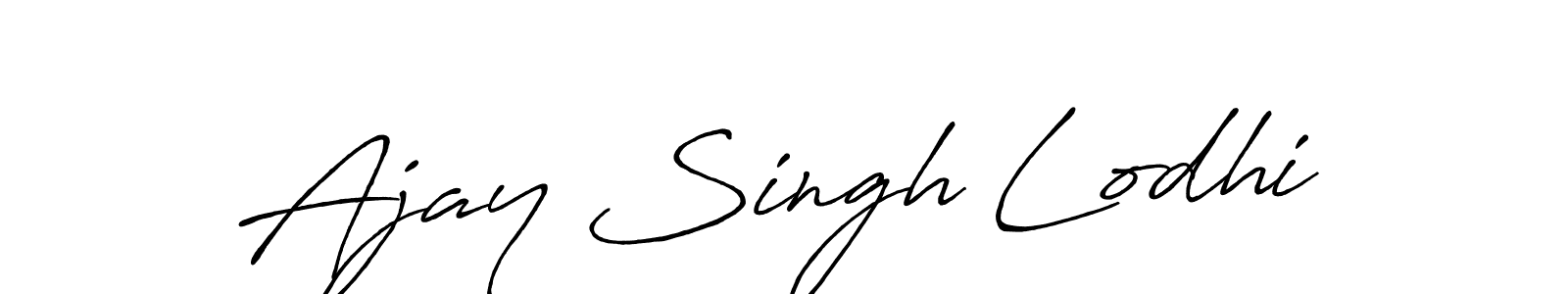 The best way (Antro_Vectra_Bolder) to make a short signature is to pick only two or three words in your name. The name Ajay Singh Lodhi include a total of six letters. For converting this name. Ajay Singh Lodhi signature style 7 images and pictures png