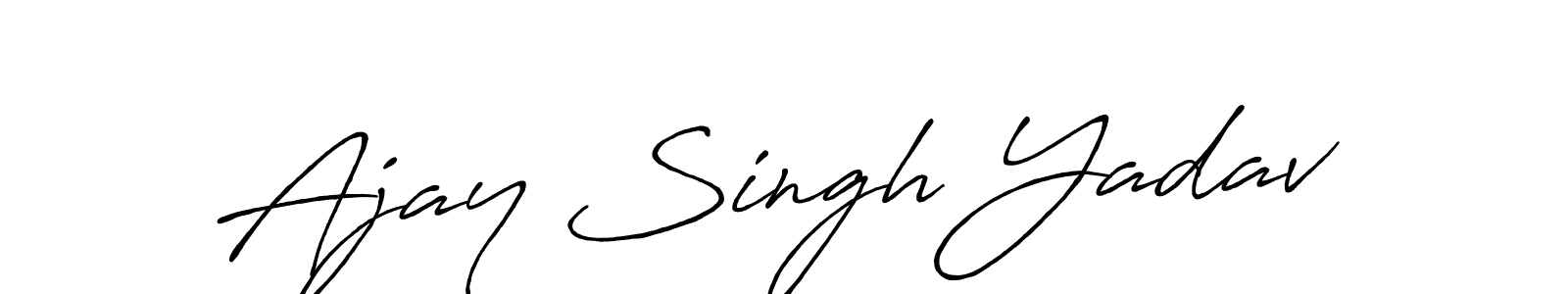 How to make Ajay Singh Yadav name signature. Use Antro_Vectra_Bolder style for creating short signs online. This is the latest handwritten sign. Ajay Singh Yadav signature style 7 images and pictures png