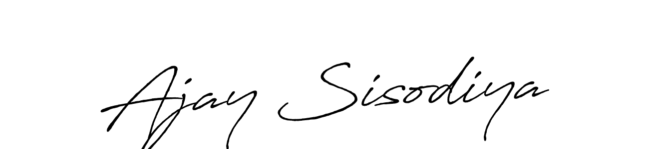 Make a beautiful signature design for name Ajay Sisodiya. Use this online signature maker to create a handwritten signature for free. Ajay Sisodiya signature style 7 images and pictures png